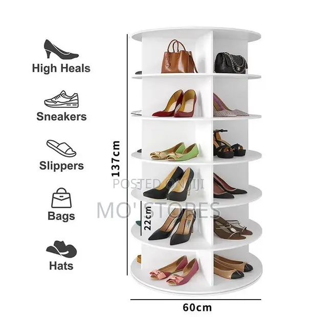 7 Layer Rotating Shoe Rack - 1