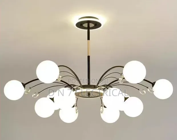Luxury Modern 12-Light Globe Chandelier - 1