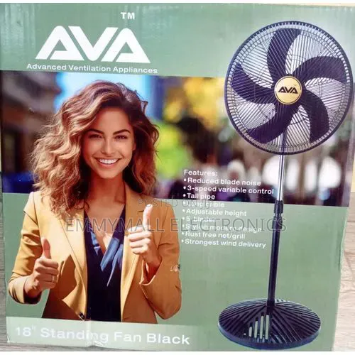 Ava 18-Inch Standing Fan with 2-Year Warranty - 1