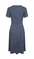 Women's Blue & White Casual Midi Dress - 2