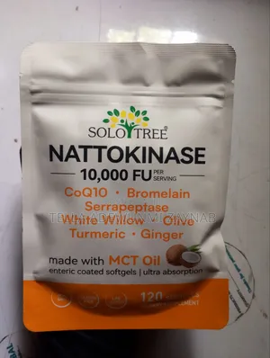 Nattokinase, Serrapeptase, CoQ10 Heart Support Supplements