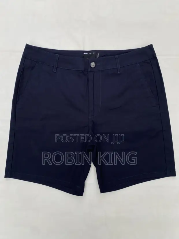 ASOS Design Dark Blue Chino Shorts W32 L17 - 1