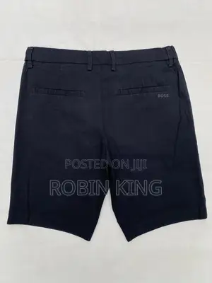 BOSS Green Gwamnan Chino na Maza - Baƙi Mai Wanke, Girman W32 L19