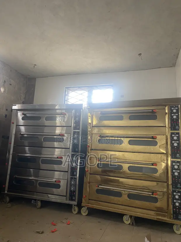 Used Commercial 4-Deck Oven with 16 Trays - 1