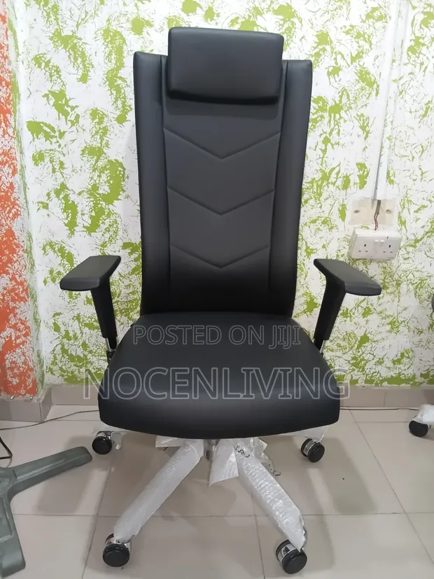 Boss Office Products Executive High-Back Leather Chair - 1