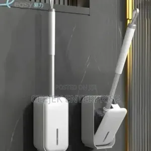 Wall Mount Automatic Toilet Brush Set - Punch-Free