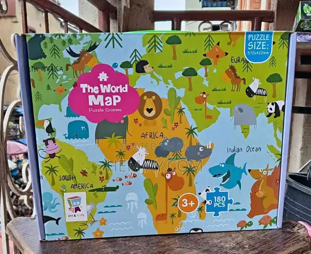 World Map Puzzle Game (Various Categories) - 1
