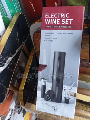Electric Wine Opener Set with Foil Cutter