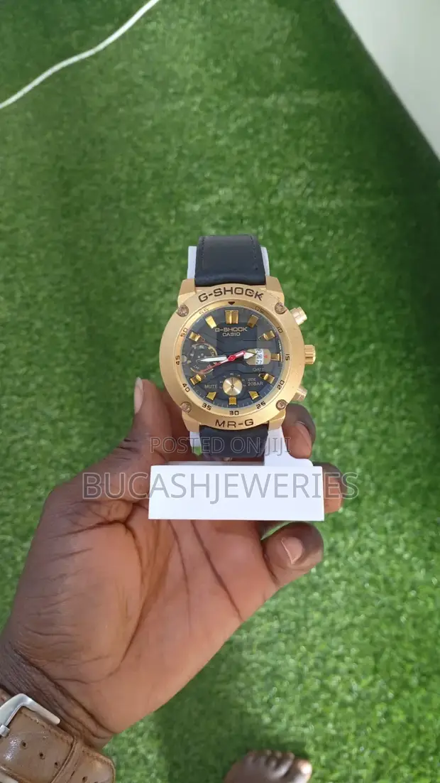 G-Shock Leather Wrist Watch - 1