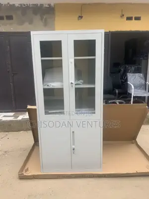 Full Height Half Glass Shelf - Office Storage
