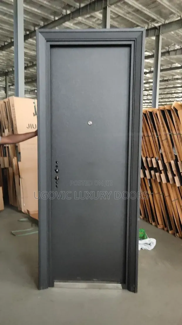 3ft Extra Height Premium Black Security Door - 1