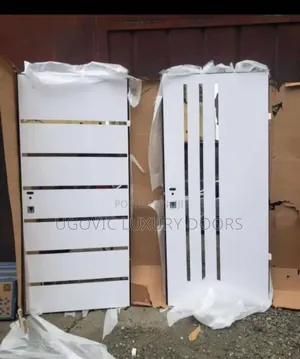 3ft Modern White Israeli Security Door (Tsawon Ƙari)