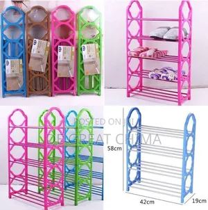 Plastic Shoe Rack Stand for Children's Room