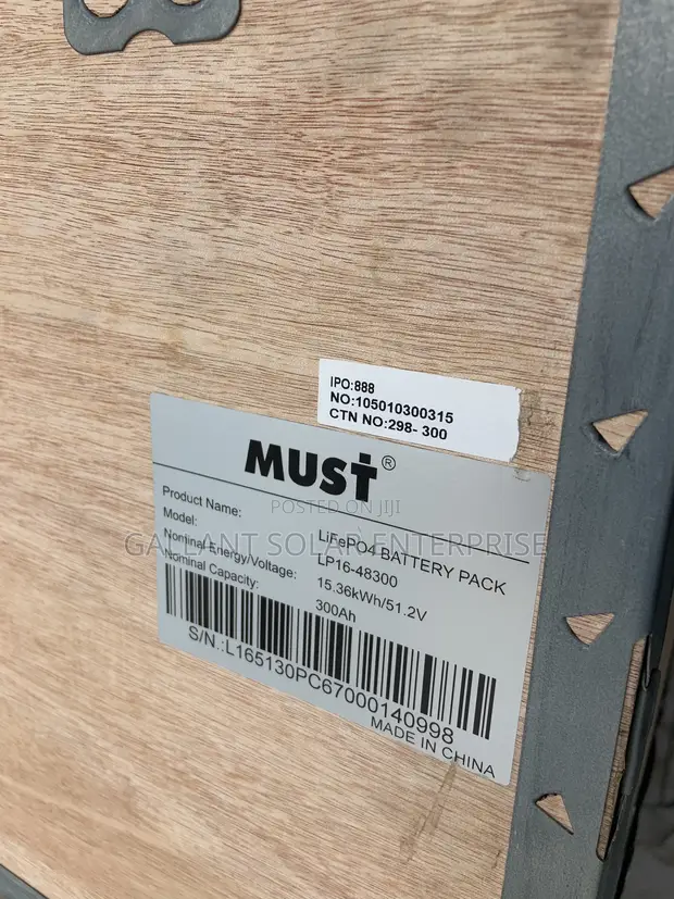 Must 15kWh 48V LiFePO4 Lithium Battery - 1
