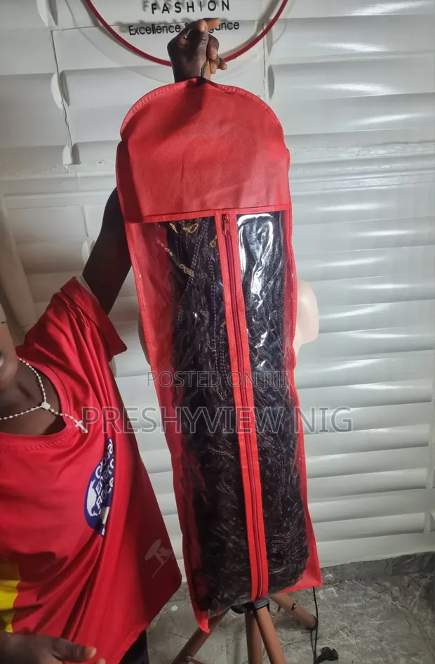 Long Wig Bag for Securing Wigs - 1