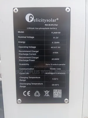 Felicity 5kWh 48V Lithium Battery