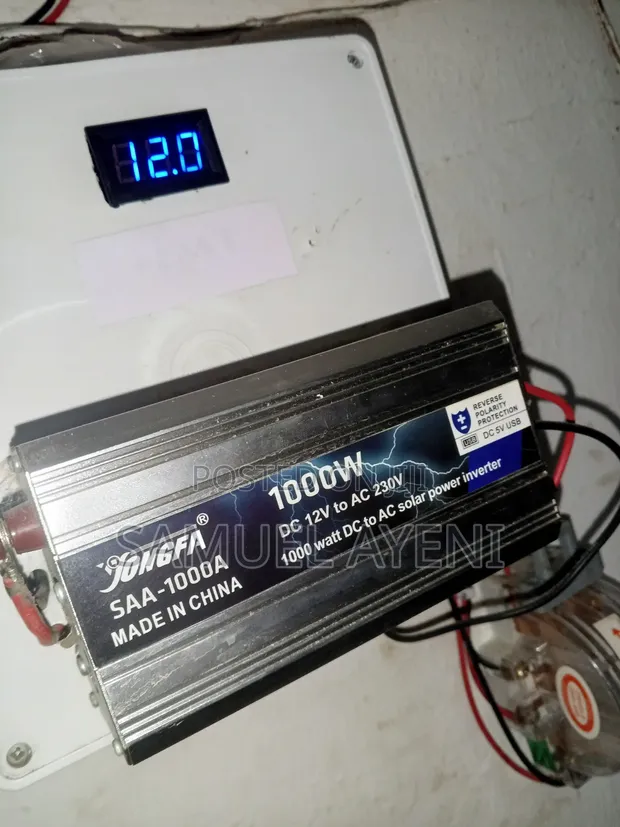 Used 12V Solar Power Pack with 1000W JONGFA Inverter - 1