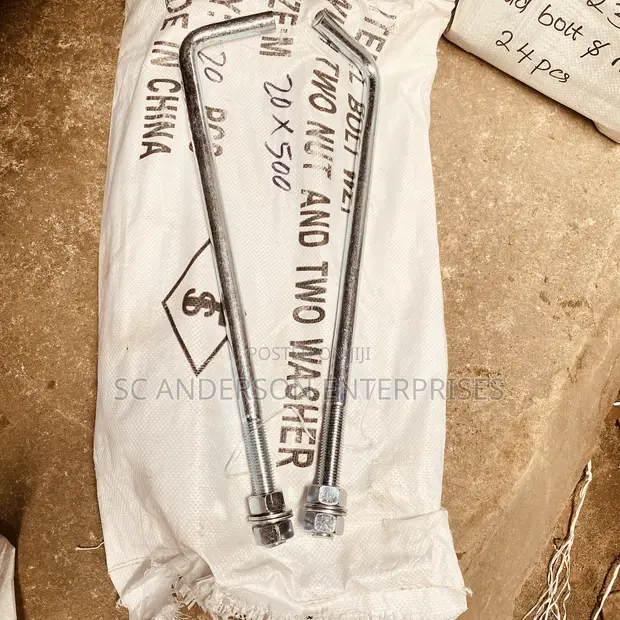 20mm x 500mm Foundation Bolt (Anchor Bolt) - 1
