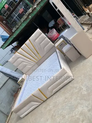 Luxury 6x6 Bed Set with Dresser and Cupboards
