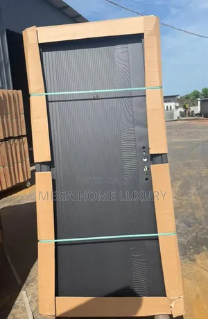 Nigeria 3x7 Steel Room Door - Black