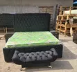 Quality Upholstered 6x6 Bedframe with Drawers - 1