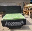 Quality Upholstered 6x6 Bedframe with Drawers - 2