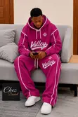 Stylish Men's 2-Piece Black Tracksuit - 2