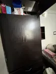 Large Wooden Wardrobe with Mirror - 4