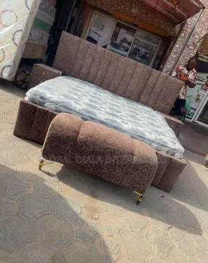 Quality Padded 6x6 Bedframe with Drawers