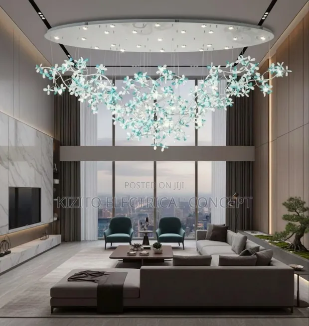 Luxury Crystal Glass Chandelier for Living Room, Bedroom, Dining - 1