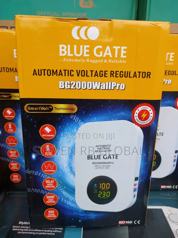 Blue Gate 2000VA Automatic Voltage Regulator | BG2000WallPro - 1