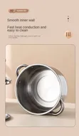 5-in-1 Stainless Steel Soup Pot Set (18-26cm) - 3