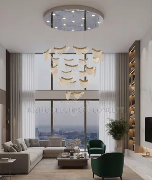 Luxury Crystal LED Flush Mount Chandelier - 8 Lights