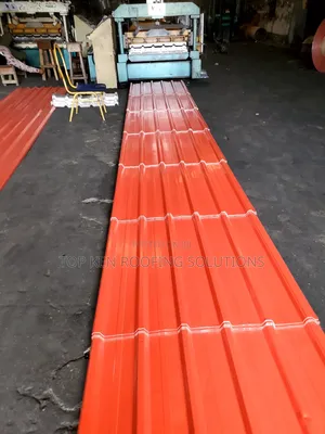 0.58mm Oven Baked Longspan TC Red Roofing Sheet