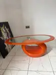Orange Glass Center Table - 1