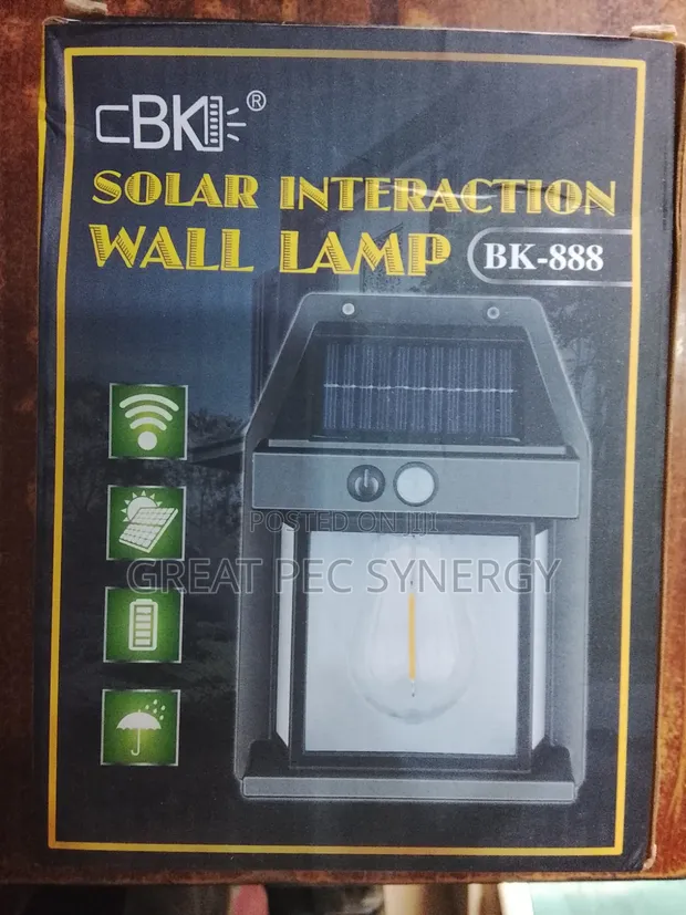 Solar Motion Sensor Wall Lamp - 1