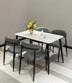 Grey Modern Dining Set (4-Seater)