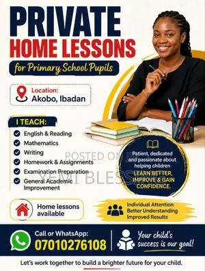 Affordable Primary School Home Tutor in Akobo