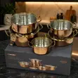 Uakeen Cookware Set - Rose Gold - 1