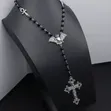 Quality Stainless Steel Cross Chain Necklace - 1