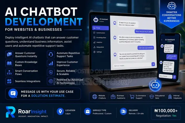 AI Chatbot Development for Websites & Businesses - 1