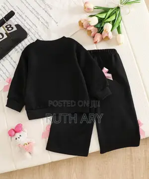Children's Round Neck Sweater + Long Pant Set