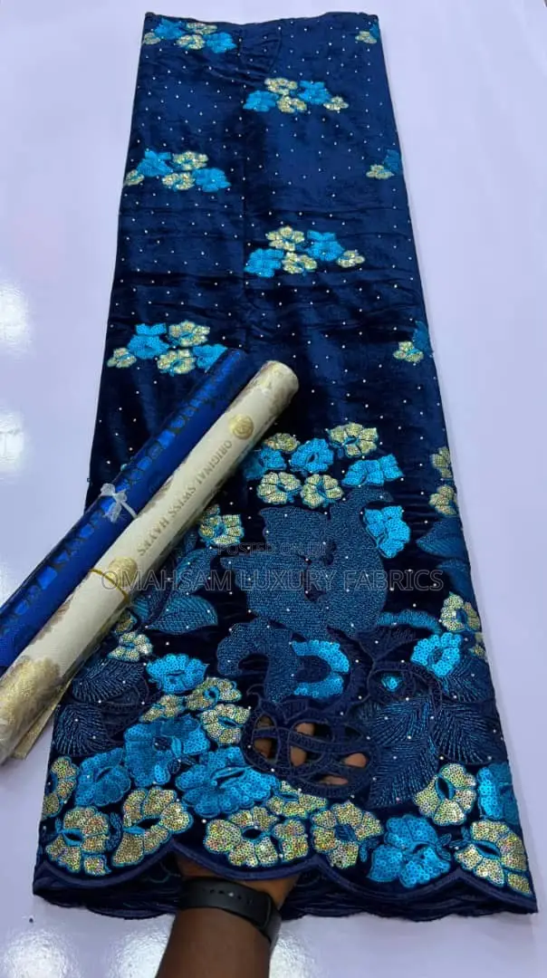 Luxury Velvet Lace Fabric - 1