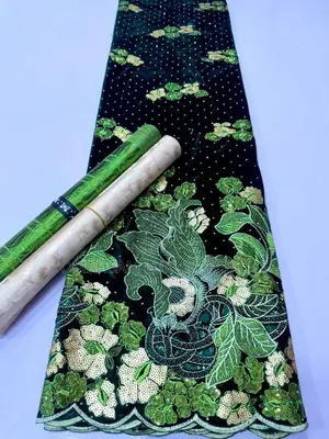 Luxury Velvet Lace Fabric