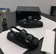 Alohas Premium Men's Leather Sandals - Black - 1