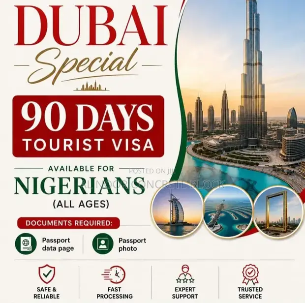 Dubai Visit Visa - 90 Days for Nigerians - 1