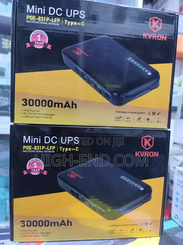 Kvron 30000mAh Mini DC UPS for Routers - 1