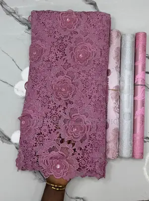 3D Floral Guipure Appliqué Lace Fabric
