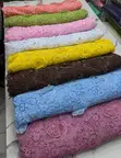 3D Floral Guipure Appliqué Lace Fabric - 2