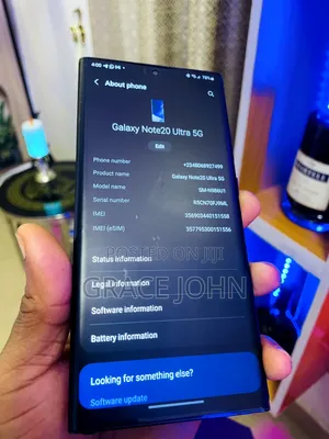 Samsung Galaxy Note 20 Ultra 5G 128GB Baki (Fusasshen Fuska)